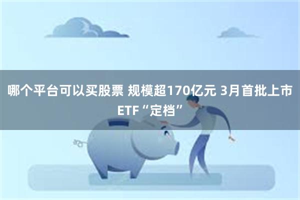 哪个平台可以买股票 规模超170亿元 3月首批上市ETF“定档”